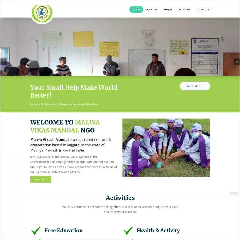 Top ngo website design company gwalior